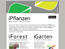 Tablet Screenshot of ipflanzen.ch